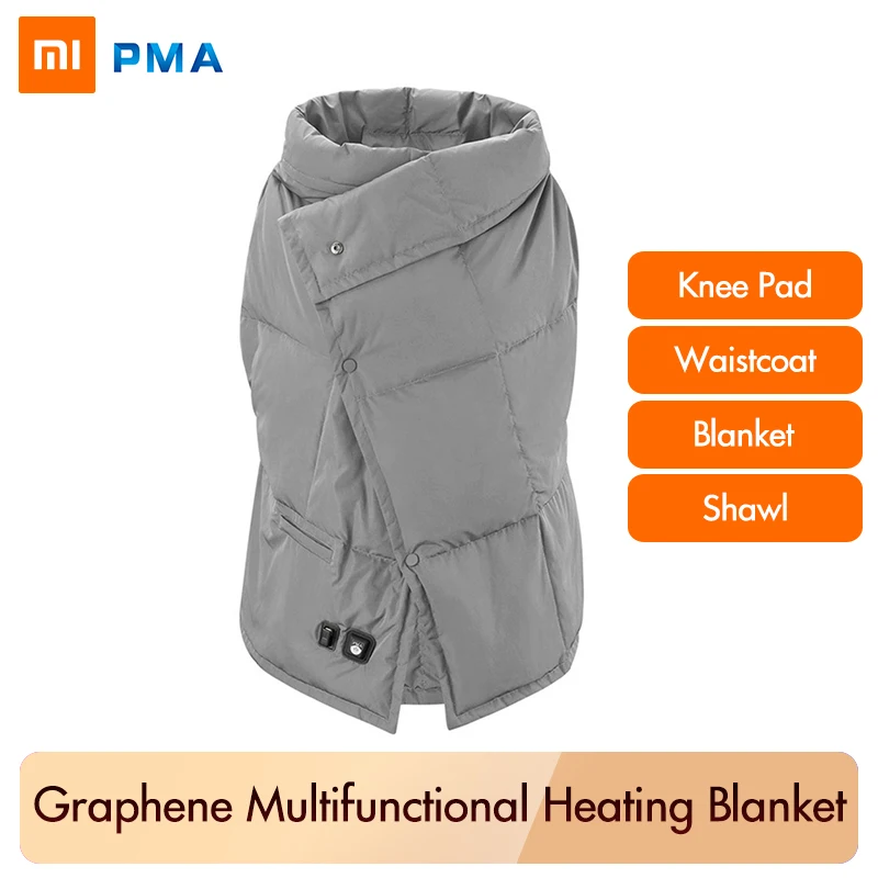 

Original Xiaomi PMA Graphene Multifunctional Heating blanket MIJIA Washable Warm Vest Light Belt Fast Warm Anti Scald for Body