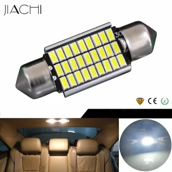 

JIACHI 100 x High Bright C5W Canbus No OBC Error LED light Festoon 36mm 3014 SMD 27 LEDs Car Interior Reading Dome Lights White