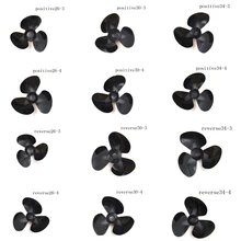 1PCS font b RC b font Boat Three Blades Paddle Nylon Boat Propeller Positive Reverse Screw
