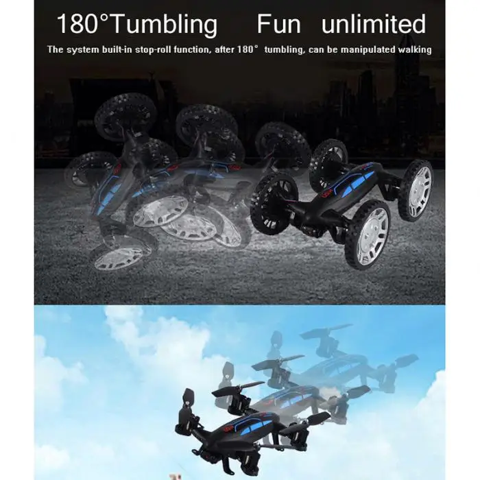 Мини Безголовый Drone Wi-Fi пульт дистанционного Управление Racing ИГРУШКИ Sky Земли двойной Применение открытый игрушка Drone автомобиля S7JN