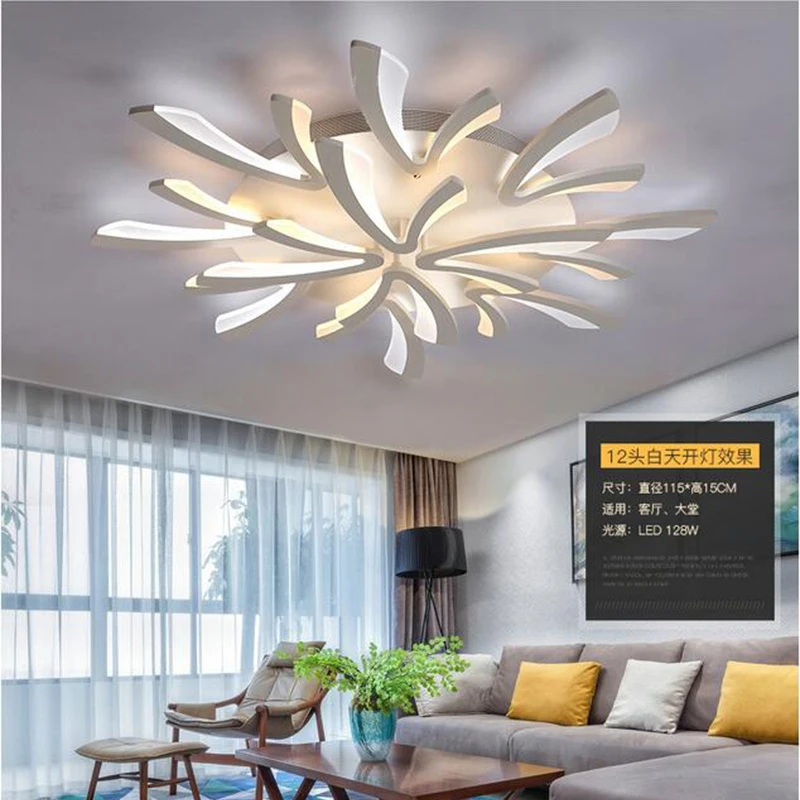 

Jmmxiuz Acrylic thick Modern led ceiling chandelier lights for living room bedroom dining room home Chandelier lamp fixtures