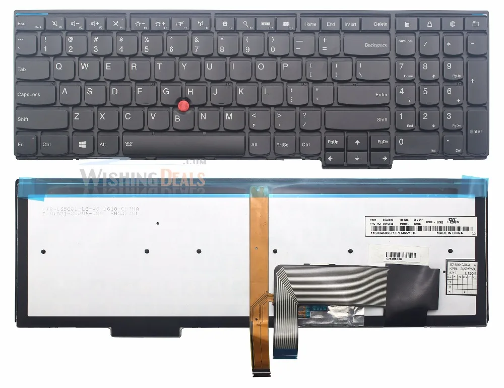 Original New Backlit keyboard for IBM Lenovo ThinkPad T540p T550 T560