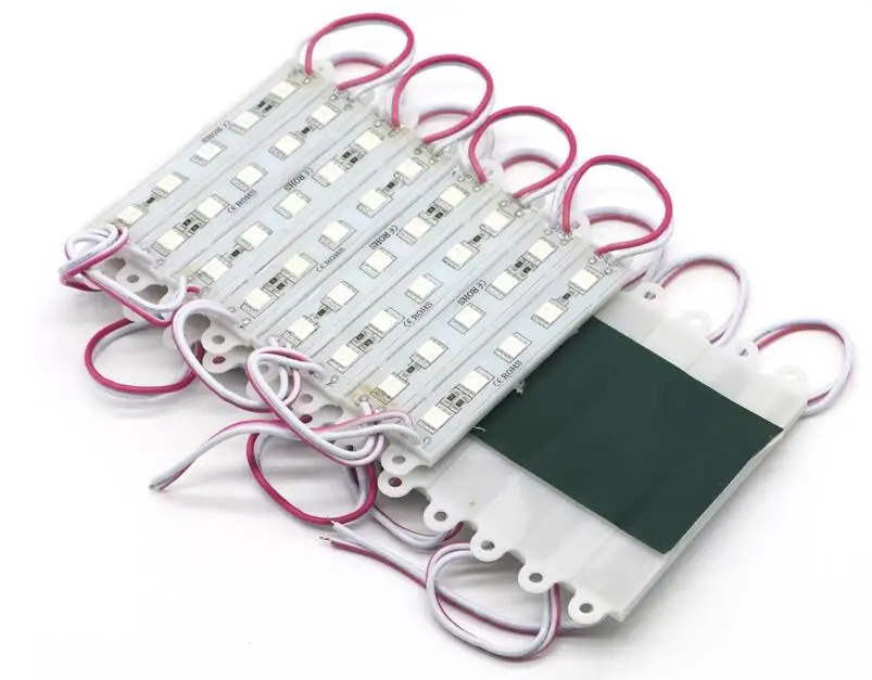 5050 Модули 5 LED зеленый/красный/синий/белый/теплый белый Водонепроницаемый IP65 DC12V 100 шт./лот Бесплатная доставка