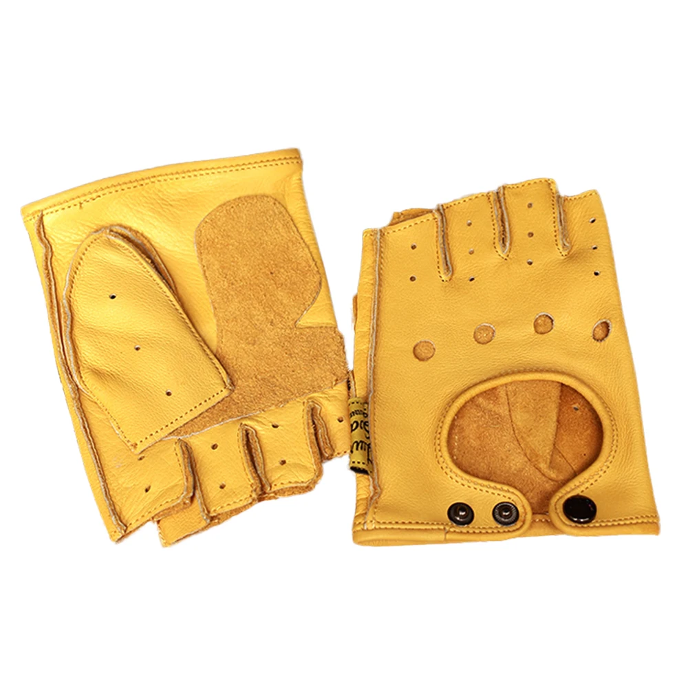 Motorcycle Gloves Genuine Cowhide Leather Men Brown Retro motorsiklet Half Finger Gloves Motorbike Guantes Moto Riding Gloves Motorcycle Gloves Genuine Cowhide Leather Men Brown Retro motorsiklet Half Finger Gloves Motorbike Guantes Moto Riding Gloves