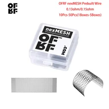 10 шт.-50 шт. OFRF nexMESH катушка сетка Предварительно Построенная проволока 0.15ом 0.13ом катушка перестраиваемая сетка катушки VS Wotofo профиль RDA сетка