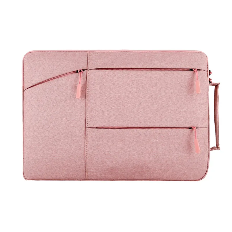 Сумка для ноутбука 13 дюймов Сумка для ноутбука 15 дюймов деловая Портативная сумка для Macbook Air 13 Pro retina 15 сумка для lenovo Dell - Цвет: Розовый