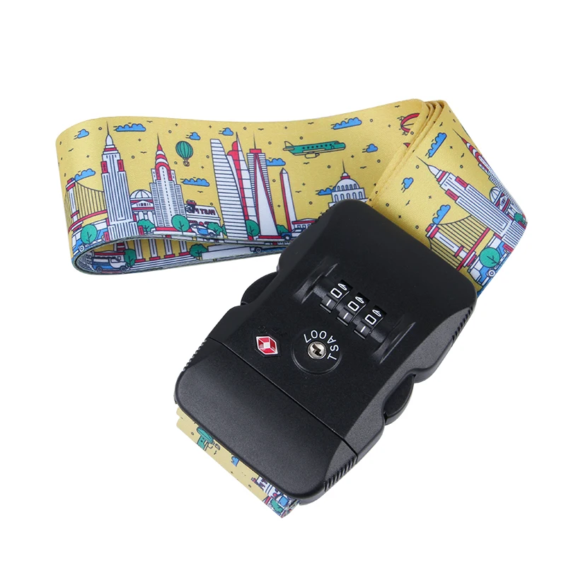 JULY'SONG Travel TSA Password Lock Suitcase Strap Adjustable Luggage Case Belt Polyester Safe Travel Accessories JULY'SONG Travel TSA Password Lock Suitcase Strap Adjustable Luggage Case Belt Polyester Safe Travel Accessories