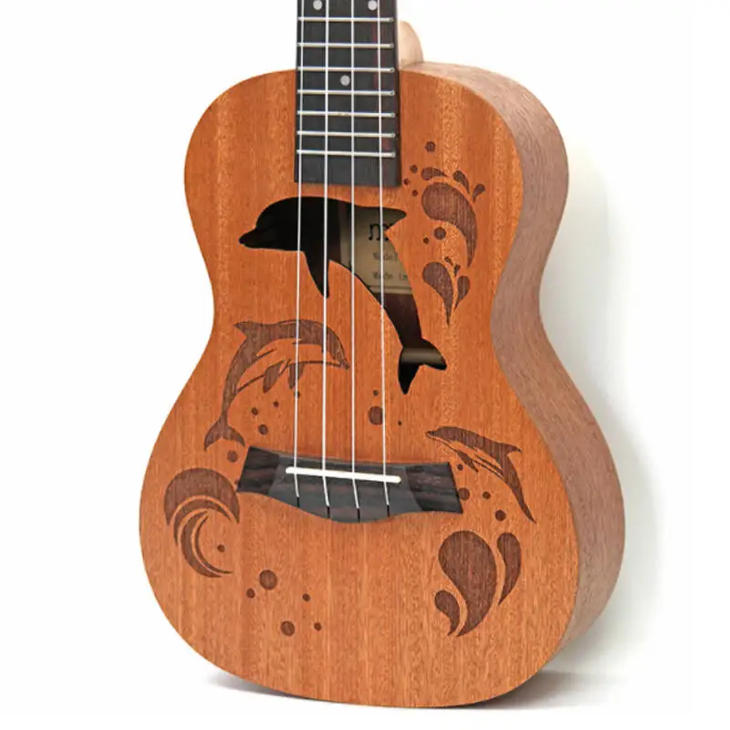 

23 Inch 60cm Ukulele 17 Frets Rosewood Sapele Ukulele Guitar 4 Strings Guitar Musical Stringed Instruments for Beginners