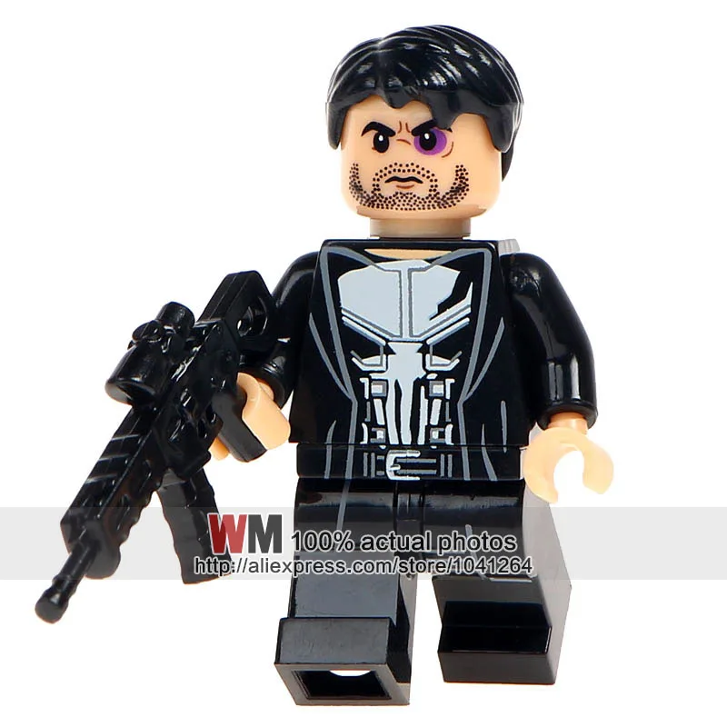 

20pcs/lot Super Heroes XH768 Punisher Spider-Man Bricks Building Blocks Children Gift Toys X0180