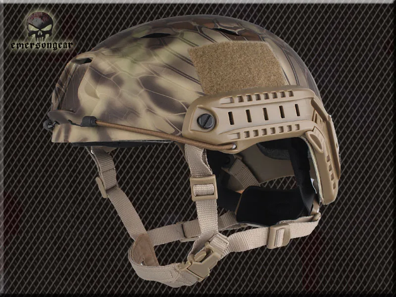 Военный страйкбол шлем боевой EMERSON Быстрый Шлем BJ ТИП Мультикам черный EM5659 - Цвет: HLD
