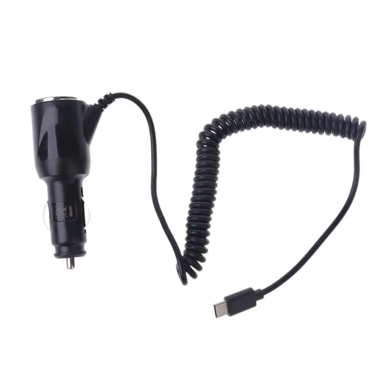 

Type-C USB3.1 Car Charger Adapter Coiled Cable For OnePlus 2 Nexus 6P/5X Macbook