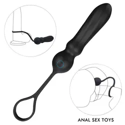 Эротические аксессуары для взрослых секс-игрушки для пар двойное проникновение вибратор strapon анальные шарики Анальная пробка G Spot вибратор