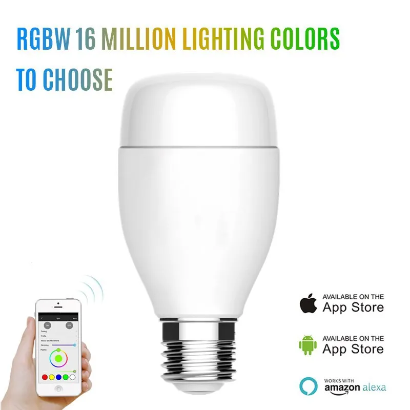 

WiFi Smart Color RGB Adjustable Lamp E27 Smart Colorful Light Bulb Home Special Effect Multicolor Light Voice Control