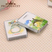 Chinchilla sided folding portable carry a small mirror pu leather mirror manufacturers wholesale creative gifts customized gift