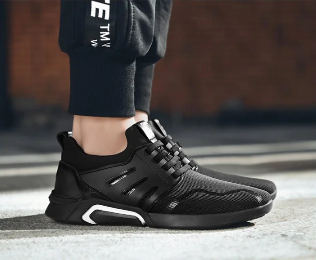 XEK 2018 New Brand Fashion BLACK Male Sneakers Casual Shoes Flats Gym Trainers Shoes air Mesh Breathable Shoes ZLL437 _ - AliExpress Mobile