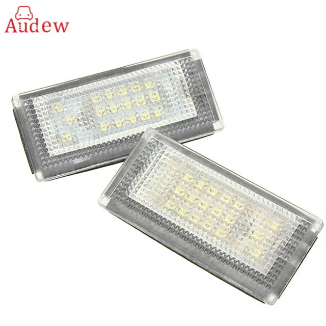 2 PCS Car LED Number License Plate Lights 6000K Plate Light Bulb For