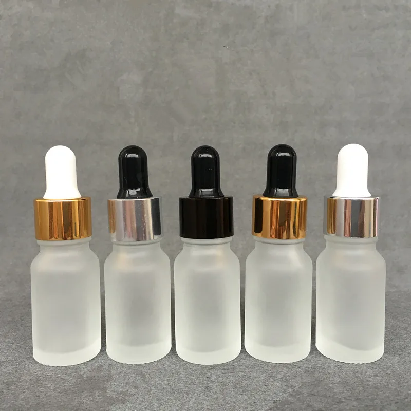 Download 10pcs/lot 10ml Frosted Glass Essential Oil Bottle Empty Glass Dropper Vials10cc Dropper Bottle ...