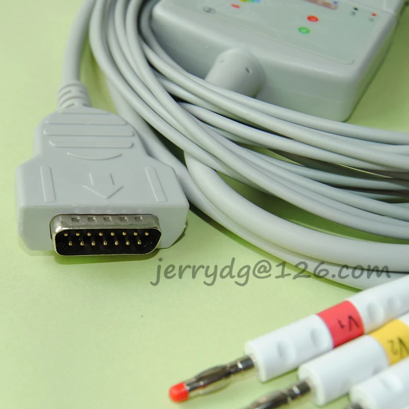 GE Marquette EKG ЭКГ кабель со свинцовыми проводами совместимый MicroSmart MAC 500/1100 1200/1200 ST|cable