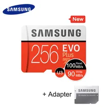 SAMSUNG Карта Micro Sd Карты Памяти 256 ГБ EVO+ EVO Плюс SDXC UHS-1 Class10 TF Карта C10 95 МБ/С. Устройства Хранения Телефон карты карта памяти микро сд для телефона карта памяти micro sd карта памяти для телефона