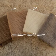 Новые Новорожденные фото реквизит обертывания, вязать мягкий стрейч фотография Реквизит.(50X160 см