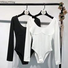 WHITNEY WANG Осенняя мода уличная винтажная стильная тонкая футболка Женские футболки топы