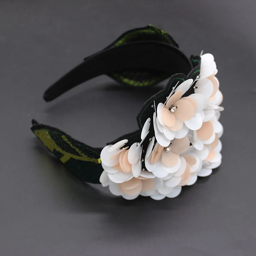 Аксессуары в стиле барокко для диких невест, стильная повязка для волос в стиле ретро, полностью акриловая повязка на голову с цветком, модная Роскошная повязка на голову в стиле ретро 897
