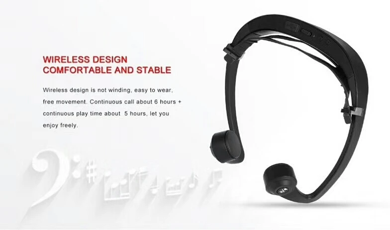 V9 Tulang Konduksi Bluetooth Headset 