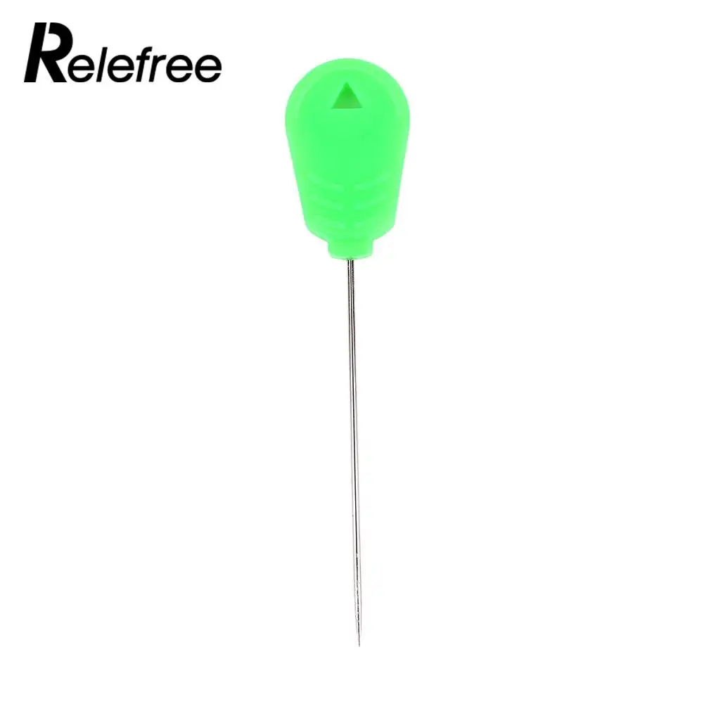 

3 pcs Stainless Steel Plastic Green Tackle Tool Lures Fishing Gear Accessories Fishing Bait Needles Splicing Rig Making Tool