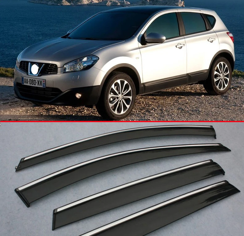 For Nissan Qashqai 2008 2009 2010 2011 2012 2013 Window Wind Deflector