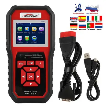 

KW850 OBD2 CAN BUS Code Reader Car Engine Fault Code Detector Scanner Vehicle Diagnostic Tool