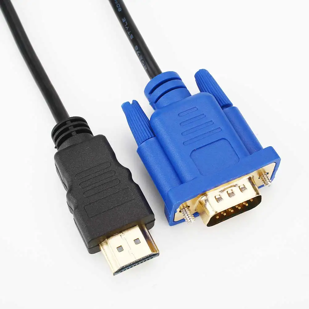 1080P HD HDMI мужчина к VGA Мужской видео конвертер Кабель адаптер Шнур для HDTV| |