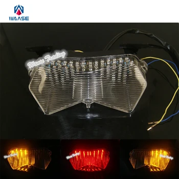 

waase Tail Brake Turn Signals Integrated Led Light Clear Lens For 2003 2004 KAWASAKI Ninja ZX 636 6R 6RR ZX6R ZX600 ZX636 Z750S