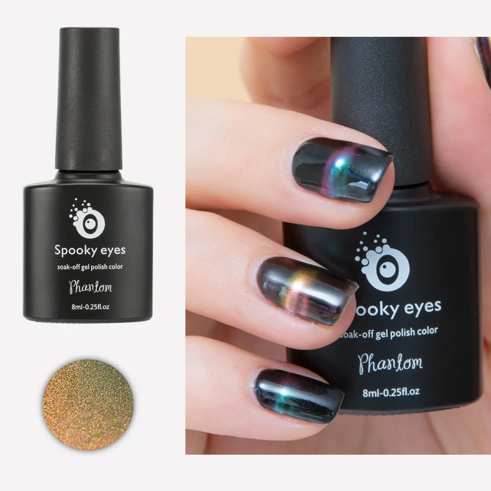 

Hot Sale Holographic Chameleon Spooky Eyes Nail Gel Polish 3ml/8ml Manicure Products Lasting Gel Nail Polish Kit JLRS 2018