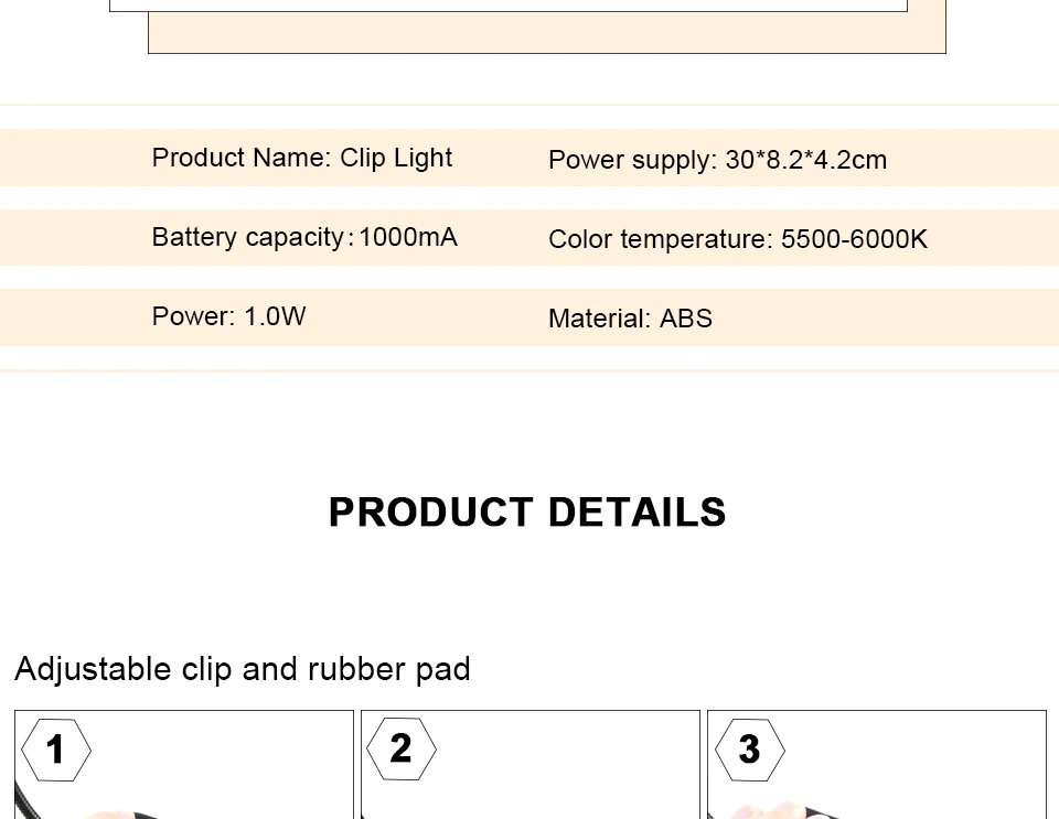 LED Book Light Reading Light Flexible Book Lamp Clip Table Desk Lamp For Notebook Laptop PC Computers (6)