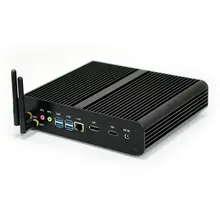Fansız Mini PC CPU i7 8550U i5 8250U 8th Gen Windows 10 Linux Dört Çekirdekli DDR4 Mini Bilgisayar Pro DP HDMI HTPC Nettop 8 MB Önbellek
