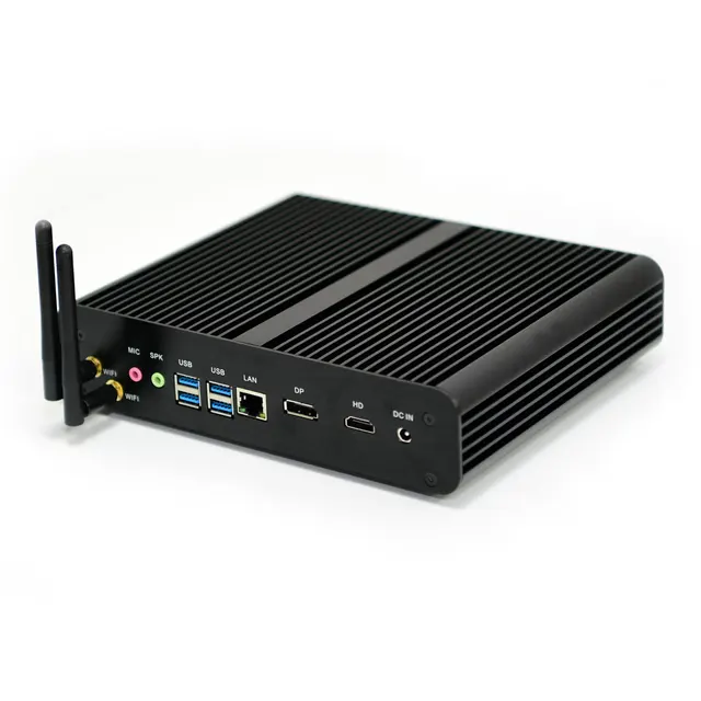 Fanless Mini PC CPU i7 8550U i5 8250U 8th Gen Windows 10 Linux Quad