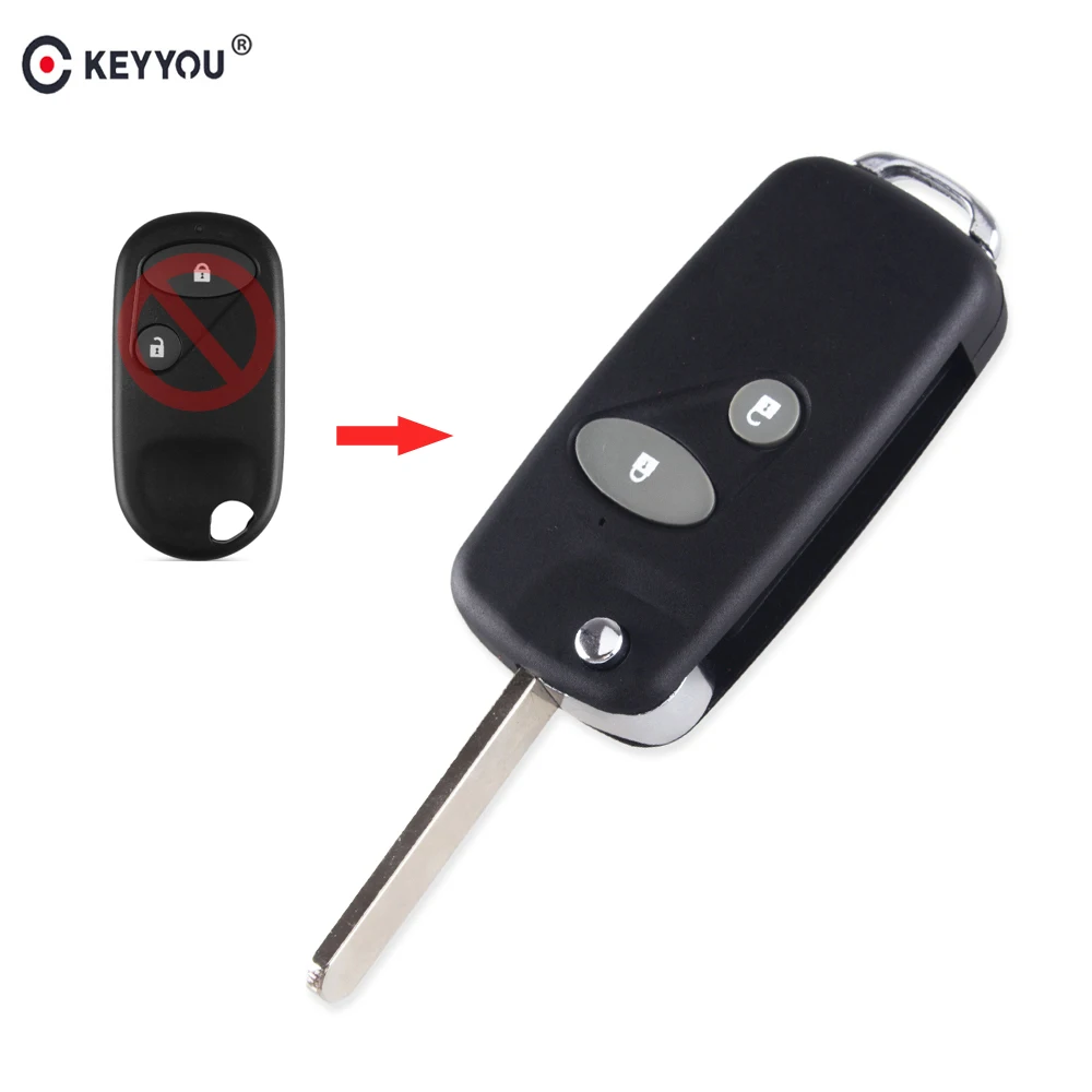 Раскладной чехол KEYYOU для автомобильного ключа модифицированный брелок с 2