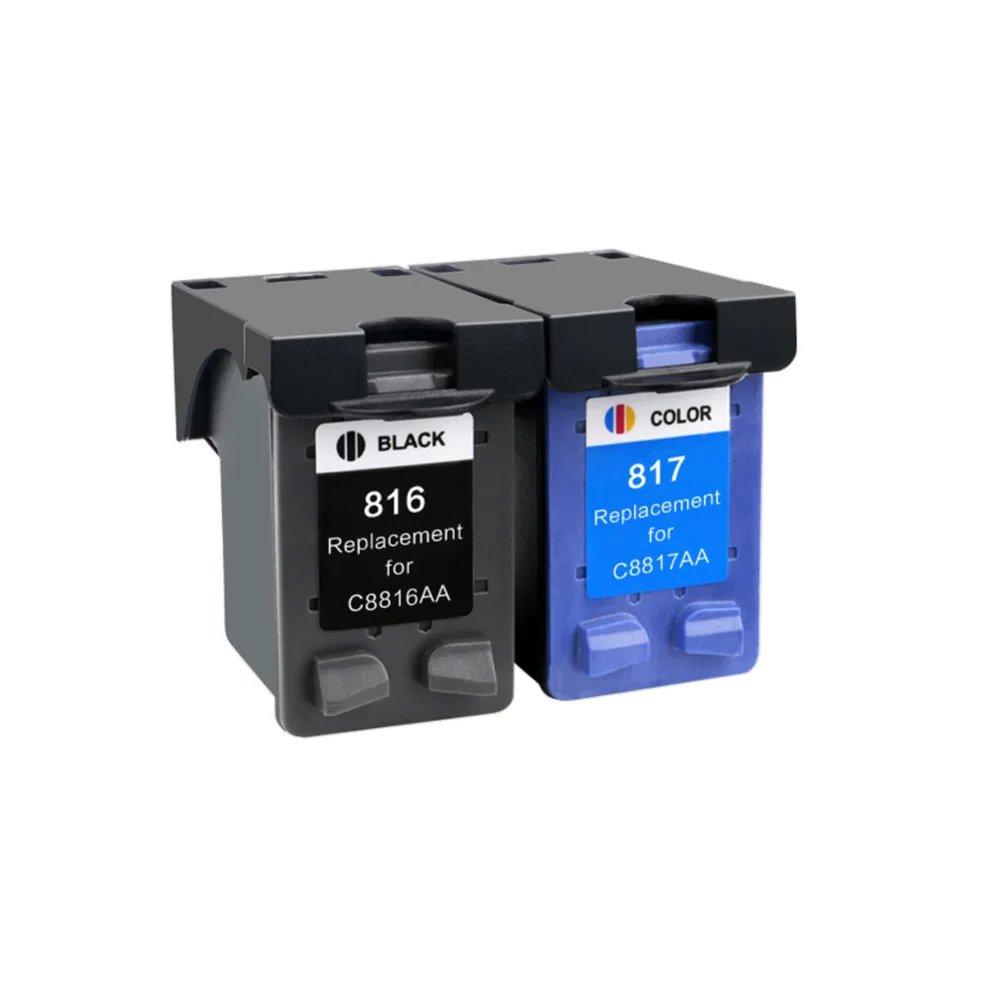 YLC 1 комплект 816 817 XL совместимый с HP816 для принтера HP DeskJet D1468 D2360 D2368 D2468 3538 3558 3658 3668 5168