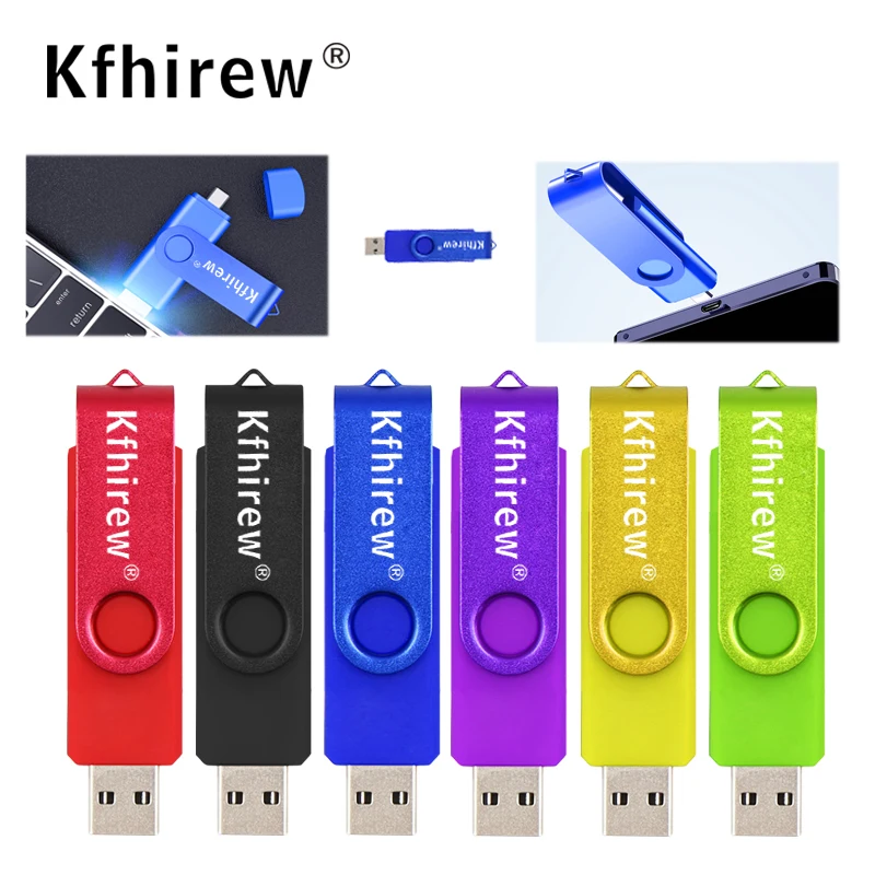 OTG USB 2 0 32 ГБ 4 8 флеш накопитель металлический usb флэш карта памяти Флешка 16 Гб 64 128