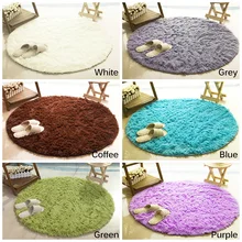 Пушистый круглый ковер ковры для гостиной Декор из искусственного меха ковер для детской комнаты длинные плюшевые Коврики для спальни мохнатый ковер современный коврик