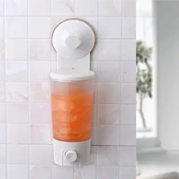 

Wall Mounted Kitchen Bathroom Liquid Soap Dispenser ABS Shampoo Lotion Dispensers Bottle Container