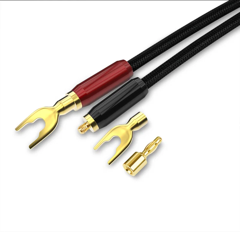 CHOSEAL HIFI динамик аудио кабель Высокая точность OCC спикер провода DIY с u образной