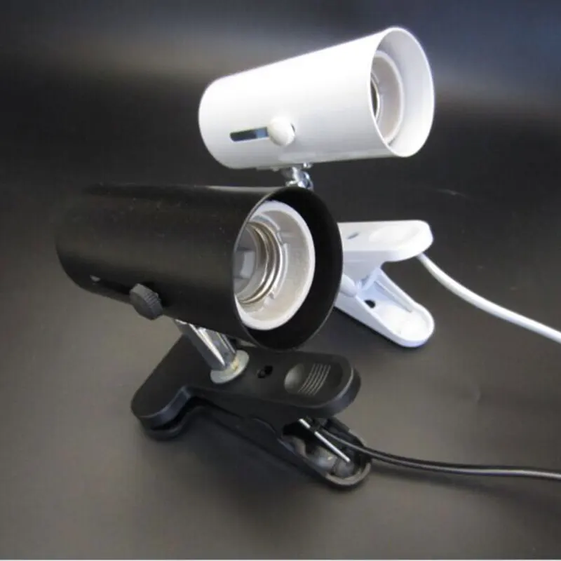 Aquarium Reptile Light Holder Clamp Ceramic Infrared Emitter Heat Lamp Stand Screw Lamp Holder Universal Clip 220V