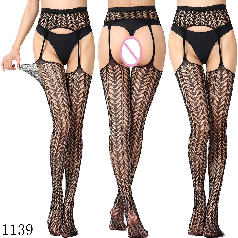 18 Styles Women Sexy Pantyhose Female Black Fishnet Tights Lady Thigh High Stocking Jacquard Sheer Hosiery Stockings