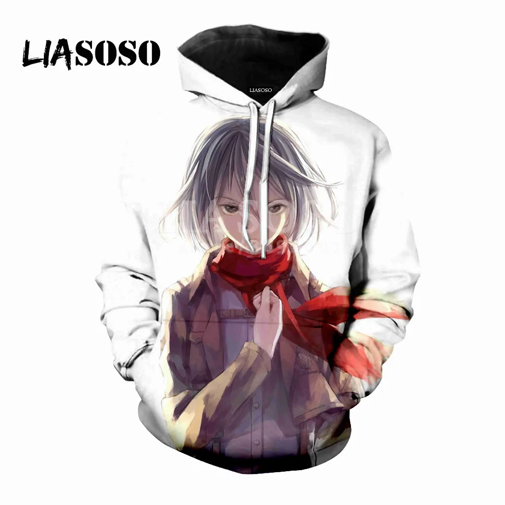 LIASOSO 2018 Новый 3D принт Для женщин мужчин Толстовки с капюшоном свитера рисунком из