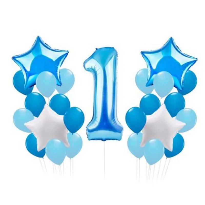 25 шт. первый день рождения Надувные игрушки вечерние украшения шары для маленьких мальчиков девушка с воздушными шарами воздушный шар YH-17