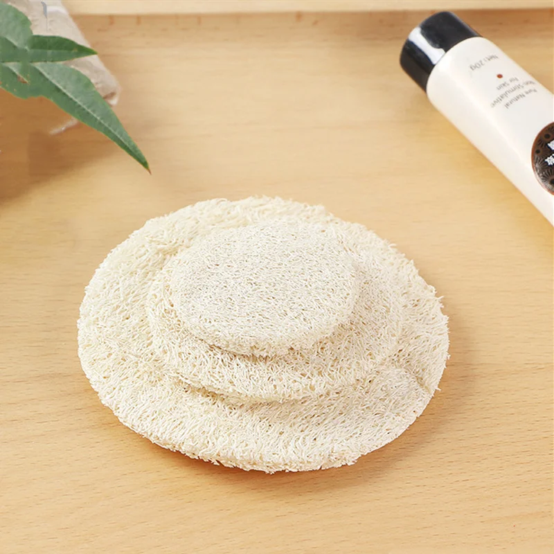 

10PCS Natural Loofah Sponge Bath Rub Exfoliate Bath Glove Oval Bath Towel Wholesale Shower Brush