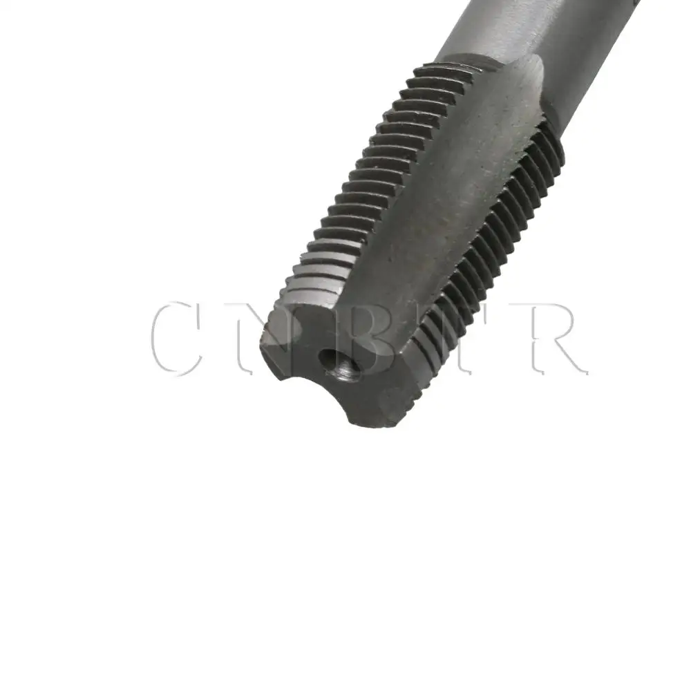 

CNBTR Silver 4 Flute 3/8 BSP Bearing Steel Hand Tap Taper Drill Bits Tool for Machining Pipe Thread