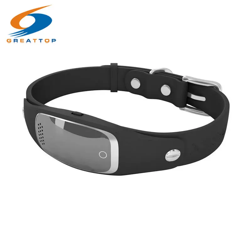 

Mini Waterproof Silicon Pets Collar GPS Tracker Real time Locator GPS+LBS+WIFI Location Locator for Dog Cat Tracking Geofence