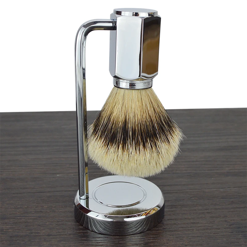 DScosmetic 2pcs new Deluxe silvertip badger hair beard shaving brush